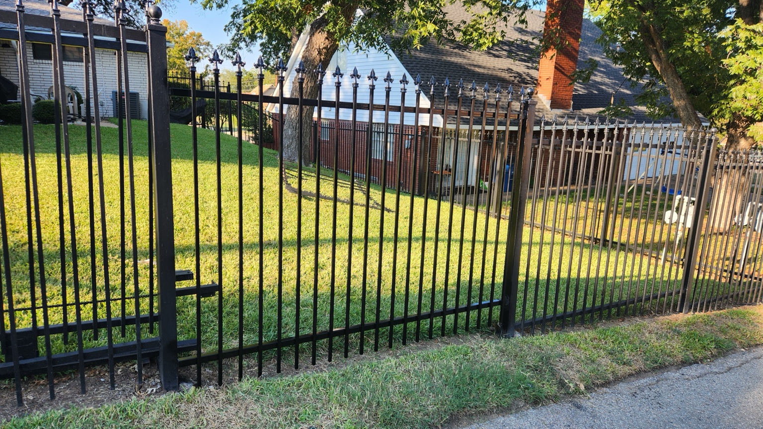 Prometheus ornamental iron fencing at a residential property
